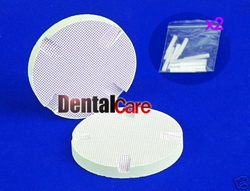 Dental lab 2 honeycomb firing trays w/ 20 zirconia pins for sale