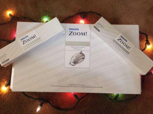 Philips zoom chairside dental teeth chairside whitening 2 complete patient kits for sale