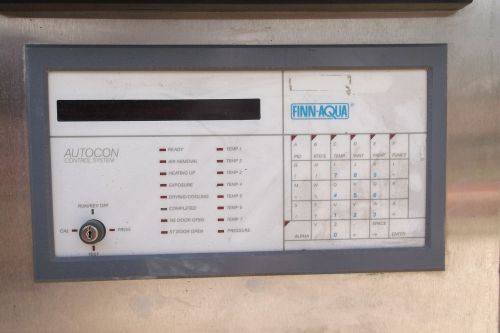 Finn aqua steam steralizer control cabinet monitor parts or repair  autocon for sale