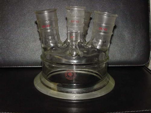 Ace Glass 5 Neck Reaction Vessel Lid 24/40 29/40 #7 Joints Scientific Glassware