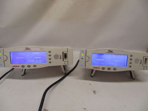 LOT OF 2 MASIMO RADICAL HANDHELD SIGNAL EXTRACTION PULSE OXIMETER RDS-1