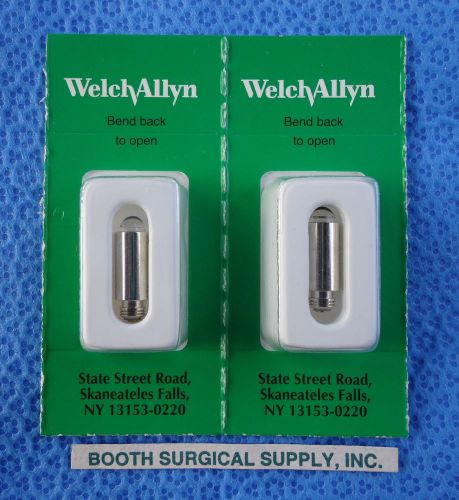 WELCH ALLYN 03100-U 3.5V HALOGEN REPLACEMENT BULB- GENUINE WELCH ALLYN--2-PACK!