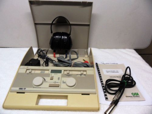 Grayson stadler gsi-17 audiometer with certified calibration for sale