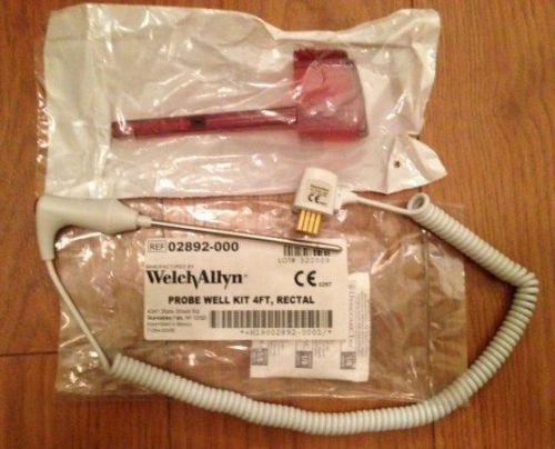 WELCH ALLYN SURETEMP Probe &amp; Well Kit 4ft Rectal #02892-000 Sure Temp 690/692