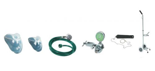 Belmed Emergency Demand Valve Resuscitator Kit Portable System w/ E Type Cart