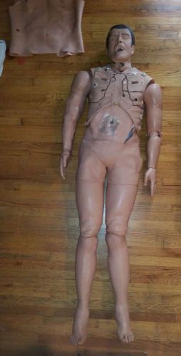 FULL SIMULAIDS PATIENT SIMULATOR Dummy ALS EMT TRAINER STAT Manikin Simulaid Leg