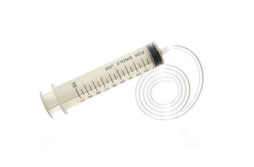 Large 100ml plastic syringe with 60cm pvc tubing for sale
