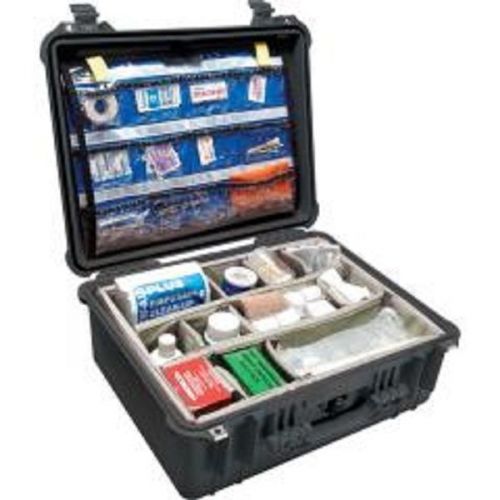 1550 ems black medical case with lid organizer/dividers for sale