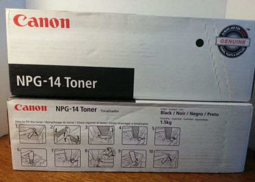 2 GENUINE Canon NPG-14 Toner Black  NPG14 for NP6045 / 6545 / NP6551 / 6560 NIB