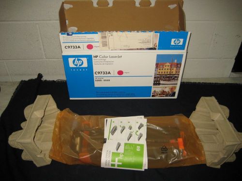 Genuine hp c9733a laser jet 5500 5550 magenta toner new oem printer ink 13k page for sale