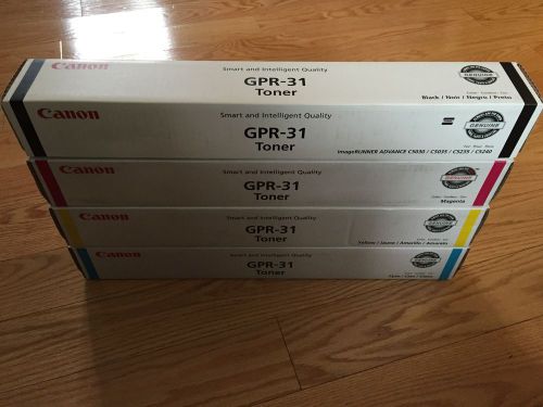 Genuine Canon GPR-31 CMYK Full Toner Set