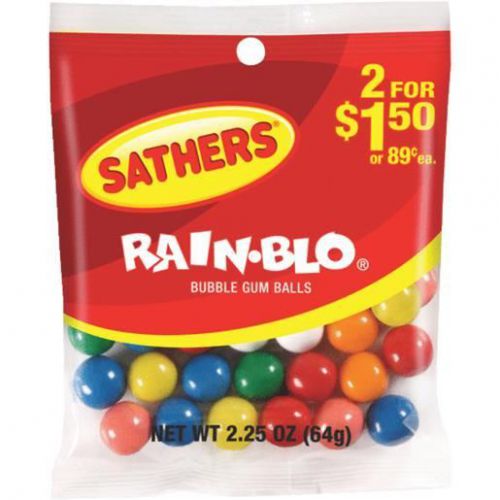 2.25OZ RAINBLO GUMBALLS 10116