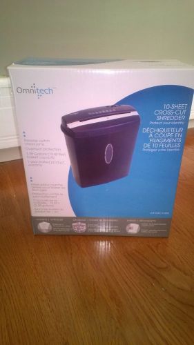 Omnitech 10 Sheet Cross Cut Shredder OT-NXC10PA