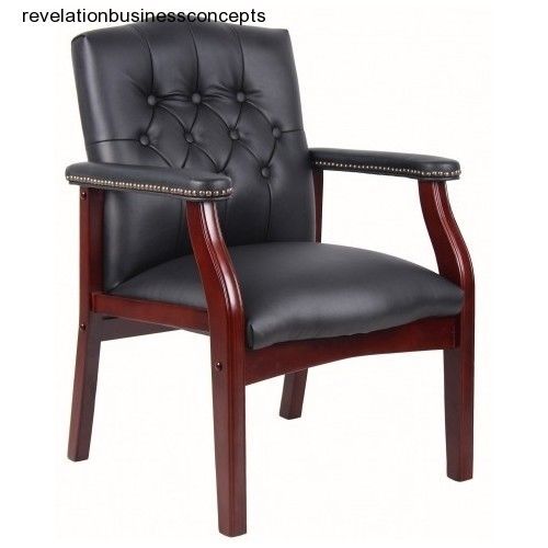 Boss traditional black caressoft guest chair black home office furniture new for sale