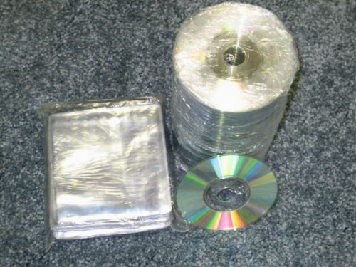 600 MINI 3&#034; CD CD-R SILVER SHINY THERMAL W SLEEVE JS403