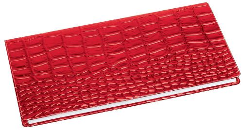 WalterDrake Crocodile Embossed 2 Year Planner, Red 