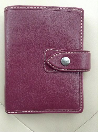 Filofax Malden Mini Organizer Vintage Pink Deluxe Leather - Retired