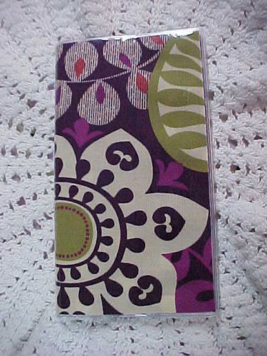 2 year planner calendar 2015-2016 Vera Bradley PLUM CRAZY pattern free ship