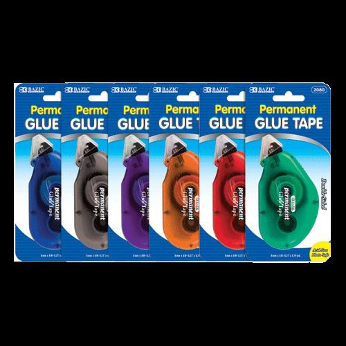 BAZIC 8 mm x 8 m Permanent Glue Tape, Case of 12