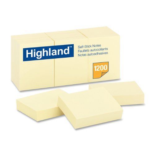 Highland self-sticking note - self-adhesive, repositionable - 1.50&#034; x (6539yw) for sale