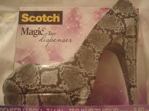 Classy Scotch Snake-Skin High Heeled Shoe Tape Dispenser New in Box