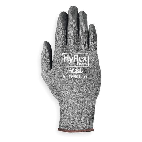Coated Gloves, M, Black/Gray, Nitrile, PR 11-801-8