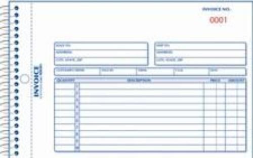 Rediform Book Invoice 5.5x7-7/8 2-Part