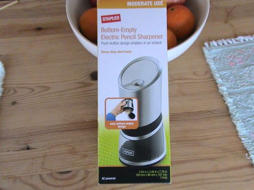 Staples® Bottom-Empty Electric Pencil Sharpener, Medium-Duty