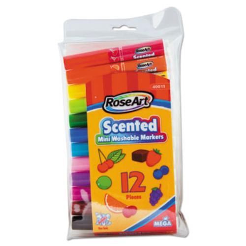 Board Dudes 40011VA48 Scented Washable Mini Markers, Assorted, 12/pk