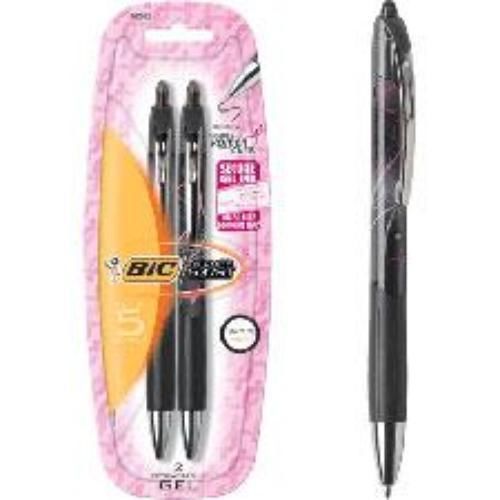 BIC Triumph Retractable Gel Pen Medium 0.7mm 2 Count (Susan G. Komen)