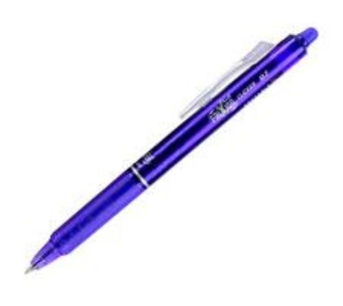 Pilot FriXion Clicker Erasable Gel Pen Purple Fine