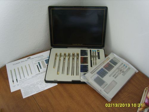 JML Classic Pen Set NEW (no tags) 6 pens, 66 pc refills +33 pcs FREE EXTRAS NWOT