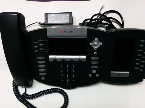 Polycom SoundPoint IP 670 with CEM Color Expansion Module PoE