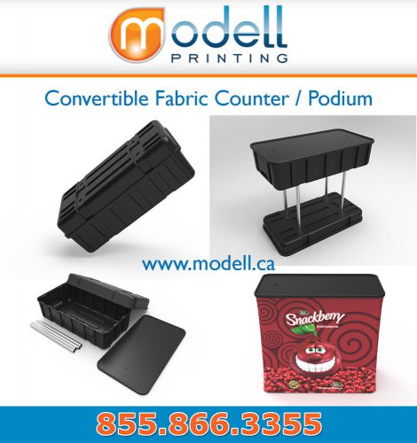 NEW Tension Fabric Event Counter Table Podium Stand including graphics