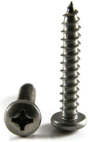 Sheet Metal Screws Stainless Steel Phillips Pan Head #14 x 3&#034; Qty 100