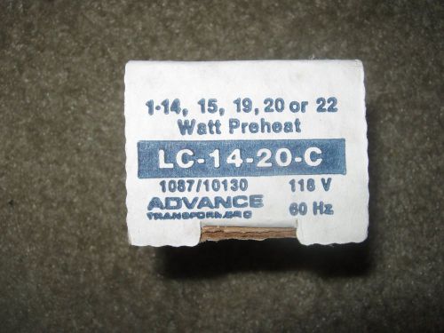 ballast advance  1-14 15  19 20 or 22