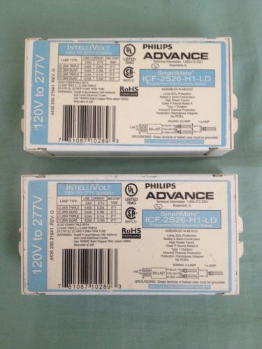 Phillips advanced icf-2s26-h1-ld fluorescent ballast 26 watt cfl for sale