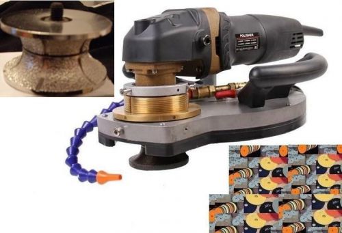 ECOEDGE Stone Concrete Router Bit Machine V40 Router Bit 4&#034; Polishing 16 Pad