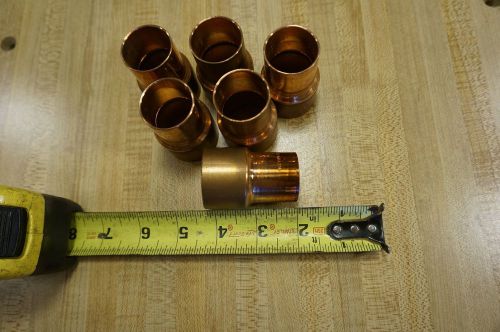 1 1/4   COPPER reducing coupling Mueller Streamline  lot of 6