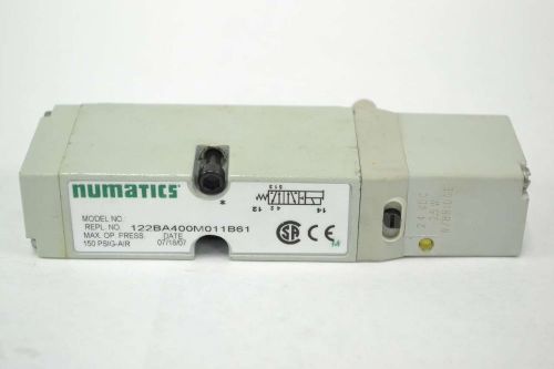 NUMATICS 122BA400M011B61 150PSIG PILOT 24V-DC SOLENOID VALVE B361932