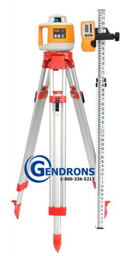 Topcon rl-h3d taurus  self-leveling rotary laser level + tripod &amp; grade rod for sale