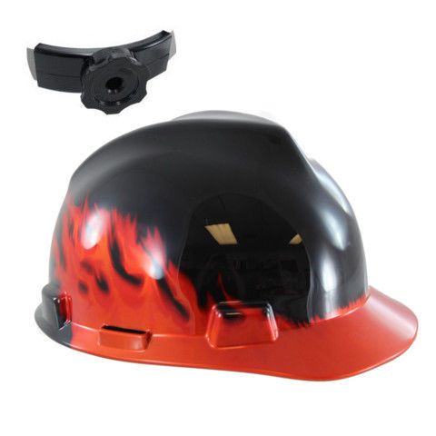 Black Fire Ratcheting Hard Hat