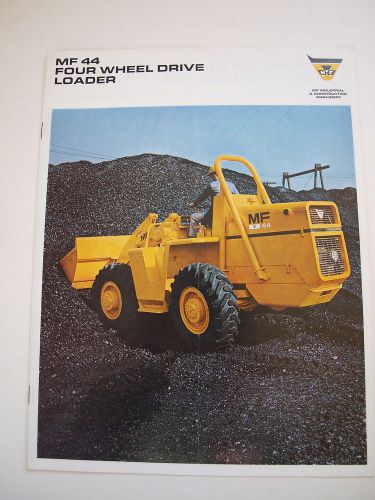 Massey-Ferguson MF 44 MF44 Front-End Wheel Loader Brochure Original &#039;68 12 pg.