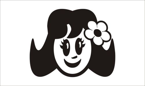 Cute Baby Girl Face Funny Car Vinyl Sticker Decal Truck Bumper Laptop Gift -766