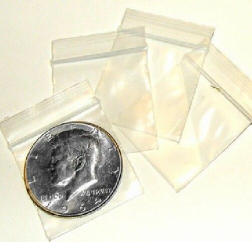 300 Clear 1.25 x 1.25&#034; baggies 125125 mini ziplock bags