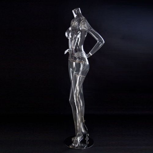 Fashion Full Body Clear Female Dress Dummy for A Retail Store ~ QianWan Displays