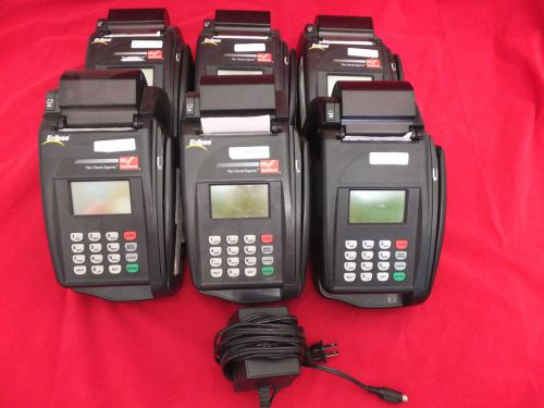 LOT OF 6 VeriFone Quartet Eclipse Check Reader POS Terminal