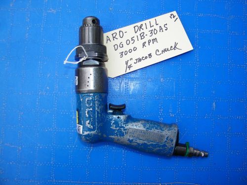 ARO-PNEUMATIC DRILL - DG051B-30AS, 3000 RPM,. 1/4&#034; JACOBS CHUCK