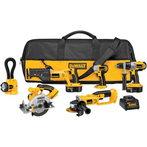 DEWALT DCK655X 18-Volt XRP battery 6 Tool Combo Kit with Impact Driver