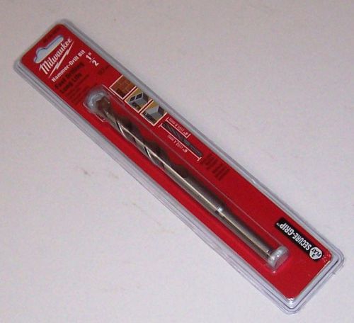 Milwaukee 48-20-8830 3-Flat Secure-Grip Hammer-Drill Bit 1/2 in. x 4 in. x 6 in.